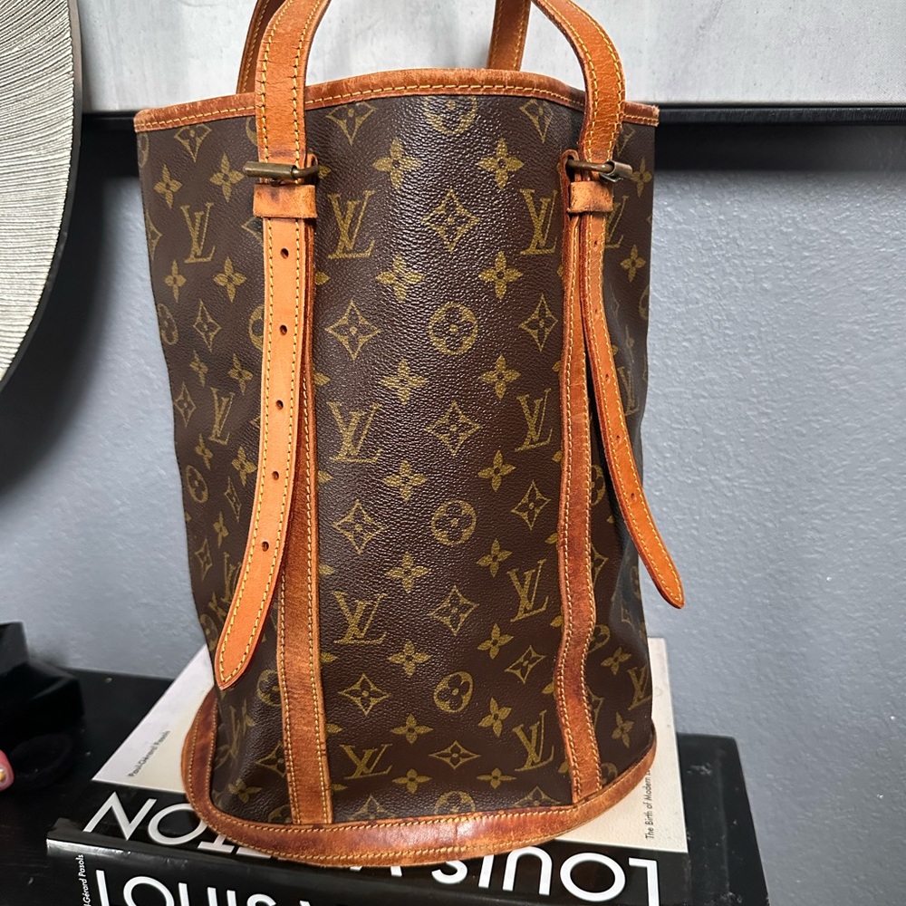 Vintage Louis Vuitton Brown and Tan Monogram Tote